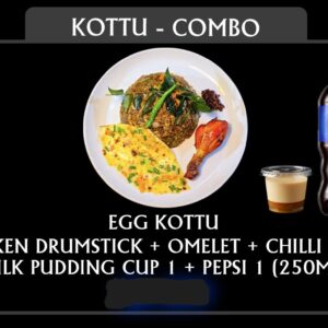 Kottu Set Menu Combo with Chicken Drusmtick