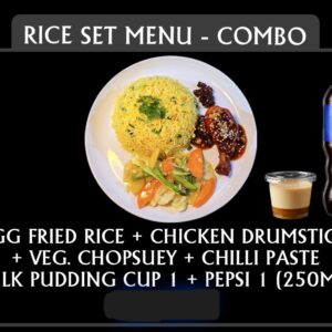 Rice Set Menu Combo with Chicken Drumstick
