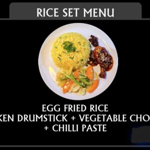 Rice Set Menu with Chicken Drumstick